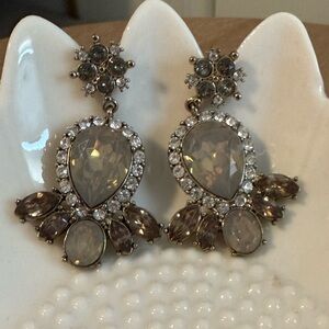 Loft Vintage-Inspired Rhinestone Chandelier Earrings‎